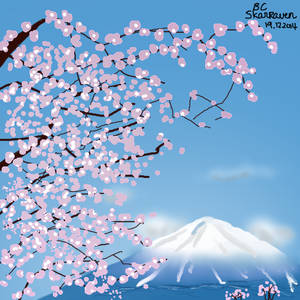 Cherry Blossom w/ Mt. Fuji