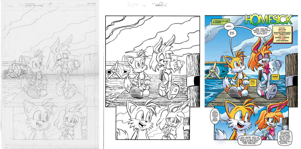 Sonic 281 Page 1 Pencils to Colors