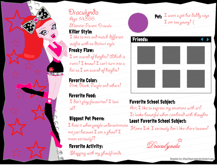 Draculynda Profile!