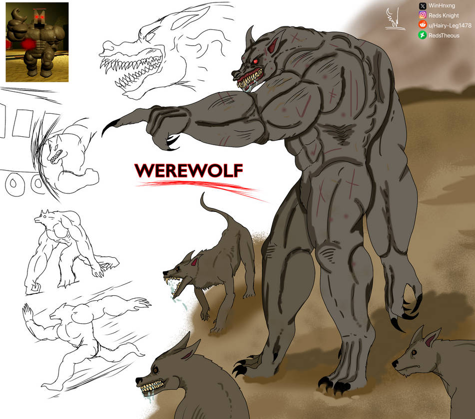 Dead Rails Warewolf Werewolf from roblox dead rails my style by redstheous on DeviantArt