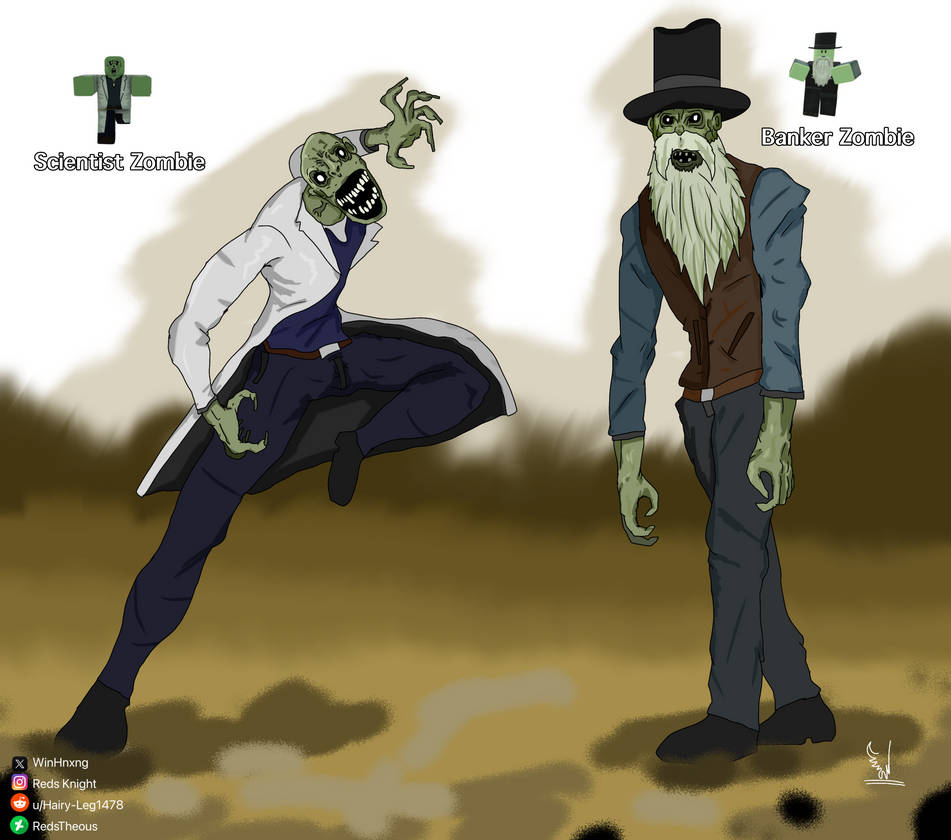 Zombie from Roblox dead rails .2 by redstheous on DeviantArt