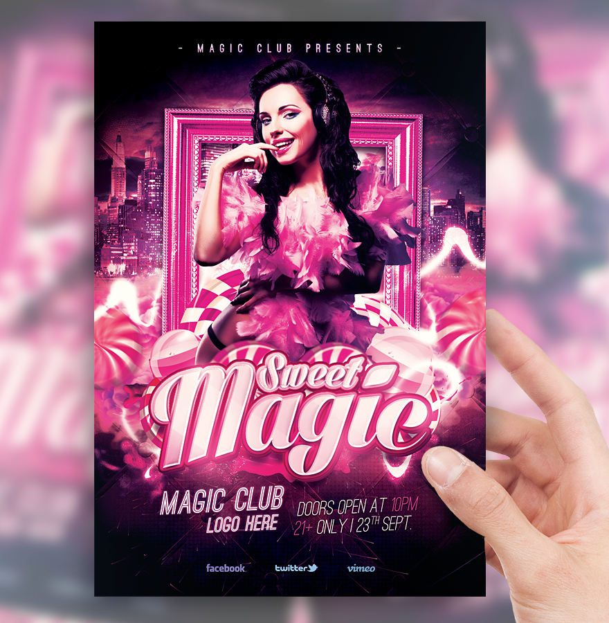 Sweet Magic Party Flyer