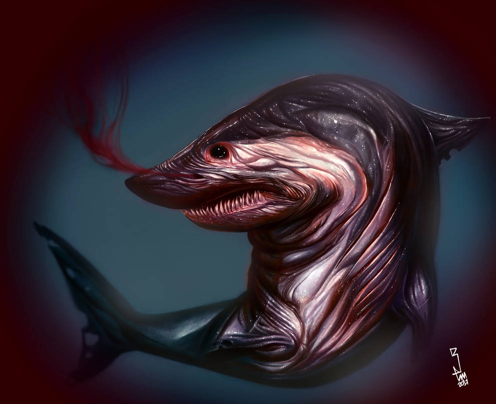 The Shark of Darkness by GABRIELDIASARTS