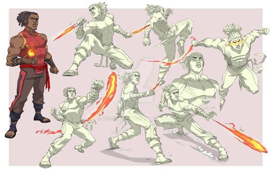 Balogun  action pose sheet