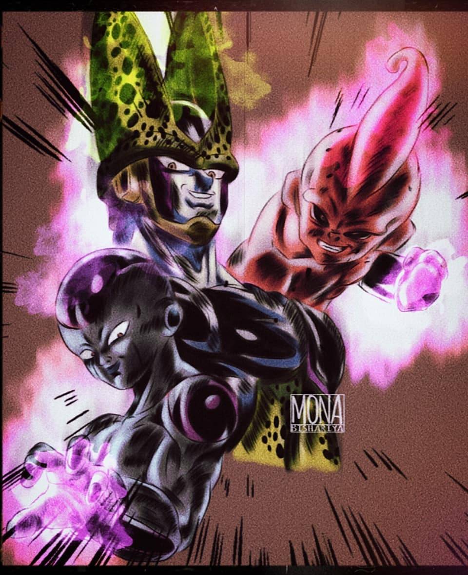 Majin Boo, Freezer and Cell :Dragon Ball Z by Gasa979 on DeviantArt