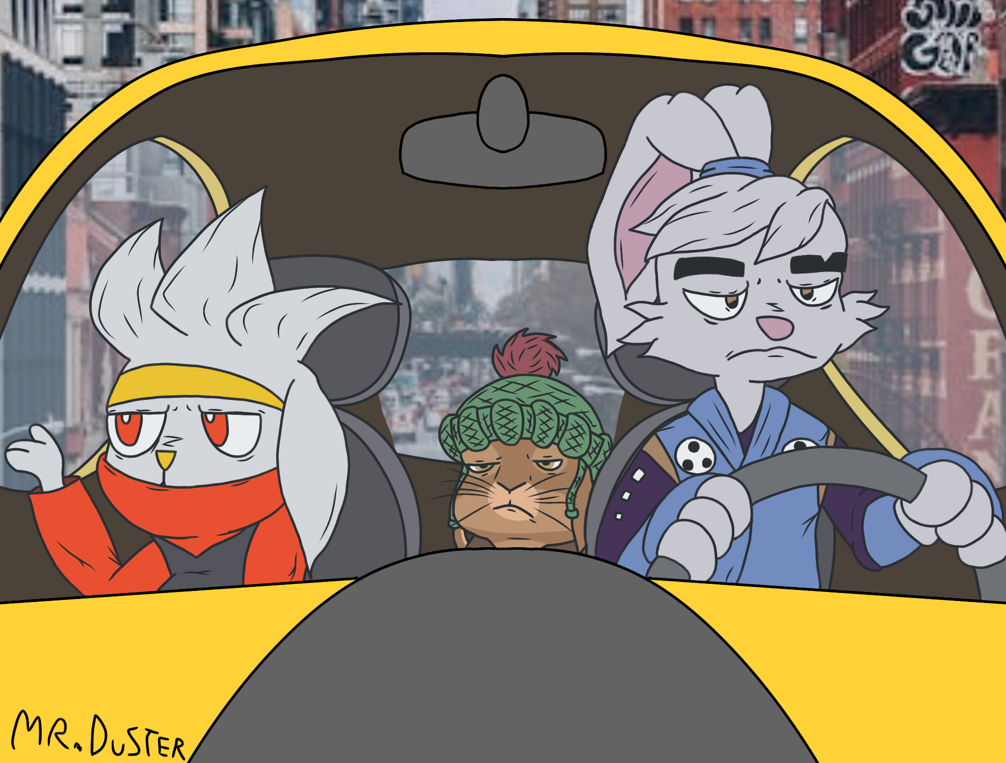 Rabbits Stuck in Traffic by SrDustinBun on DeviantArt