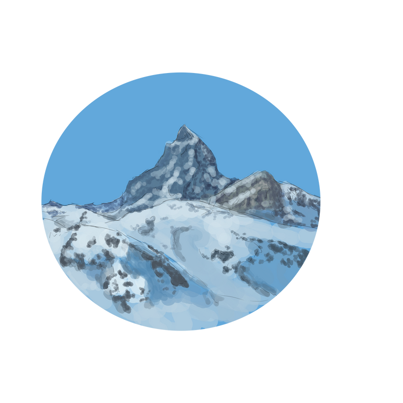 random mountain sketch