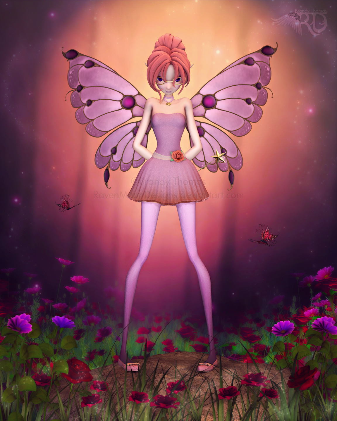 A Rosy Wildwood by RavenMoonDesigns
