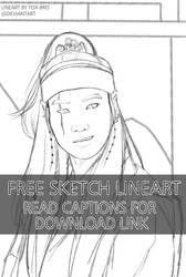 [FREE] Daechwita King Sketch Lineart