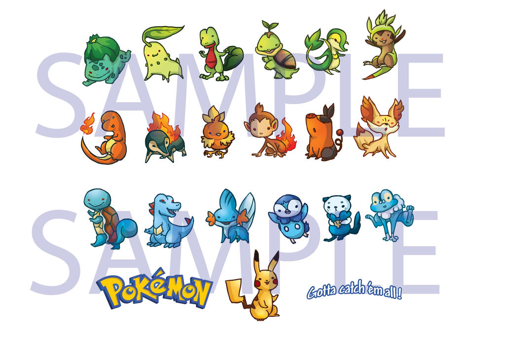 Pokemon Stickers Sample by ZLynn on DeviantArt