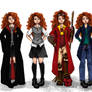 The Big Four: Merida outfits