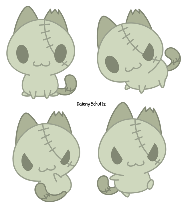 Chibi Zombie Cat