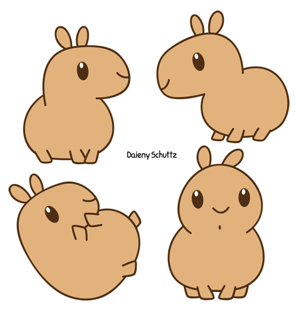 Capybaras by Daieny on DeviantArt