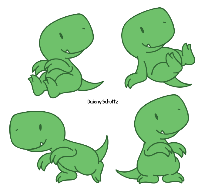 Chibi Carnivorous Dinosaur by Daieny on DeviantArt