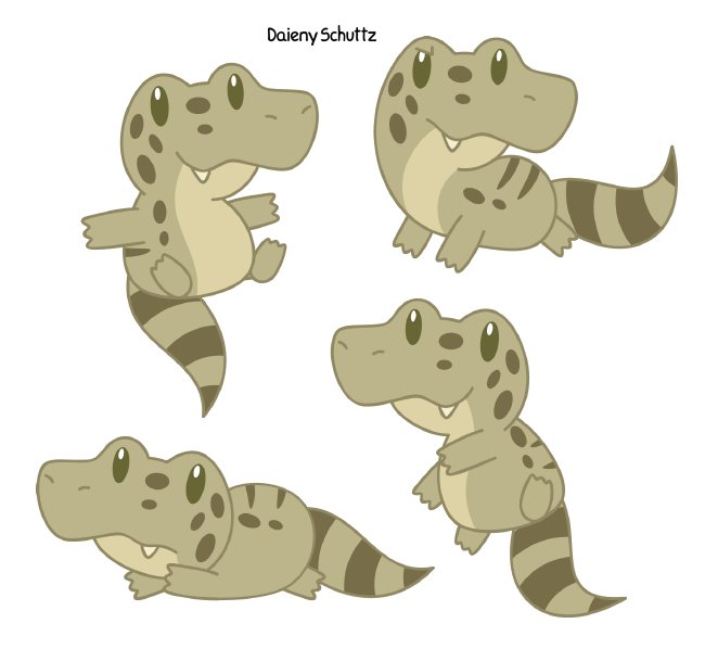 Chibi Broad-snouted Caiman