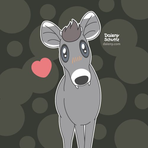 Tufted deer by Daieny