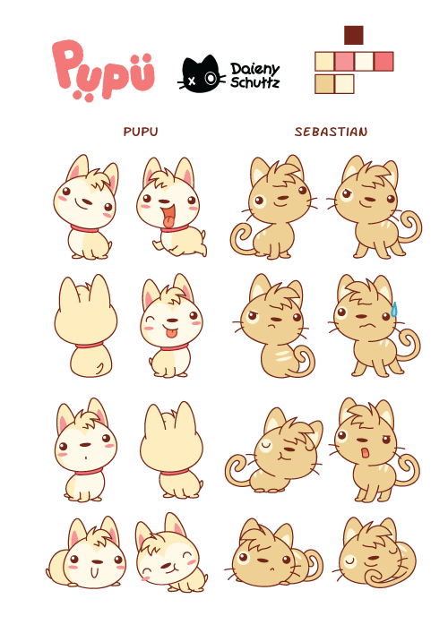 Pupu and Sebastian Ref Sheet