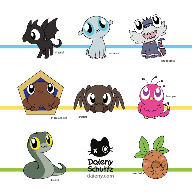 Harry Potter Creatures by Daieny on DeviantArt Harry Potter Creatures by Daieny on DeviantArt