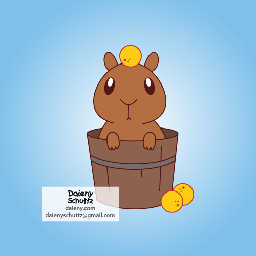 Chibi Capybara by Daieny on DeviantArt  Cute doodle art, Cartoon drawings  of animals, Capybara