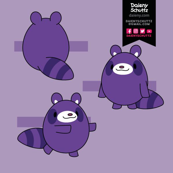 Purple Raccoon (USD30) by Daieny on DeviantArt