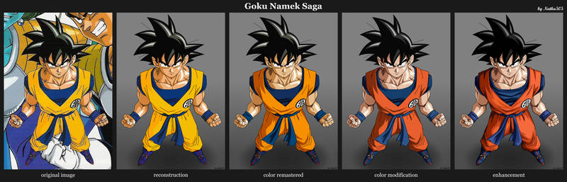 Goku Namek Saga comparison
