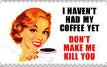 No Coffee stamp