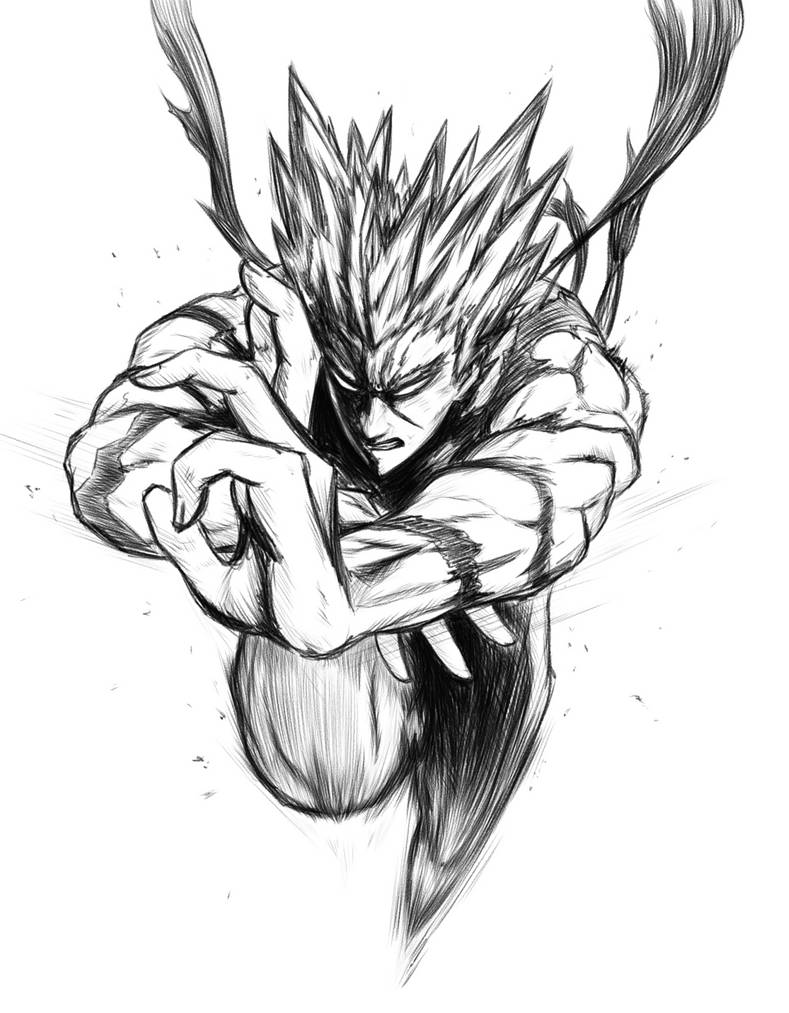 Garou's attack by MiiqeX on DeviantArt