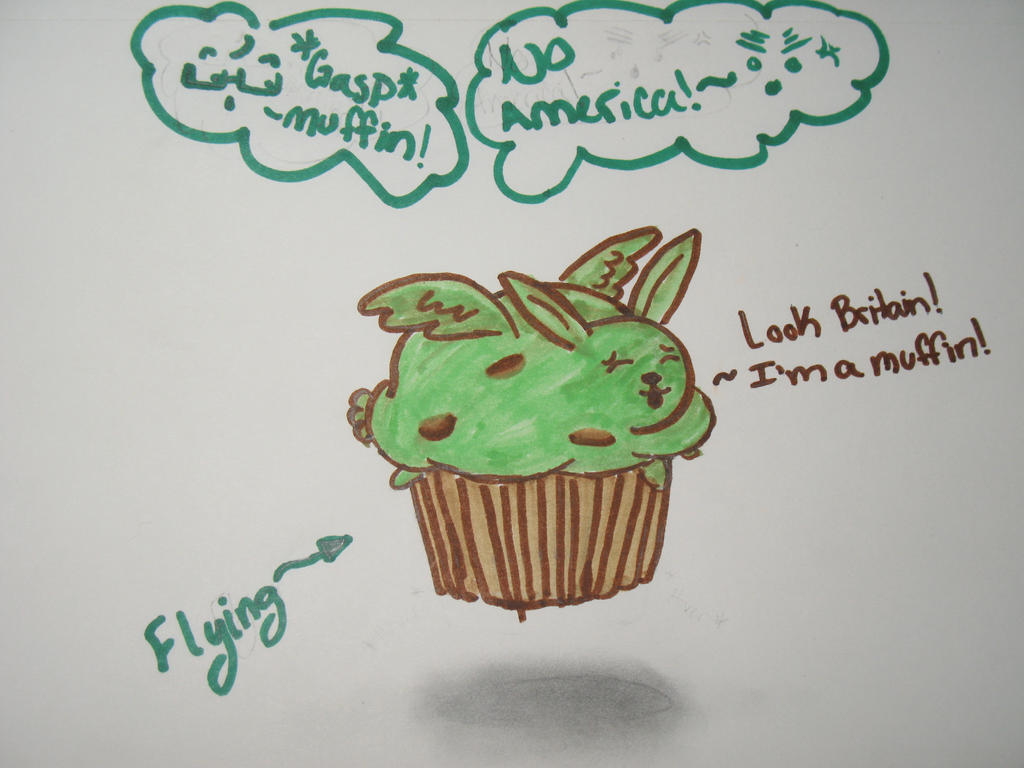 flying mint bunny muffin by ninjanuget on DeviantArt