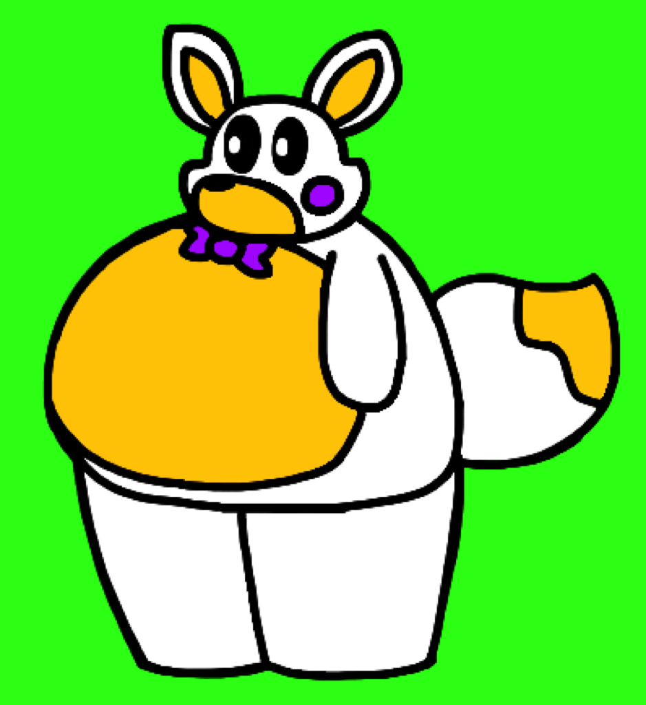 Lolbit's Big Belly (FNaF World) by Emeraldcraft -- Fur Affinity [dot] net