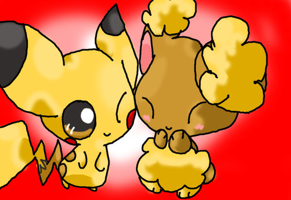 Buneary and Pikachu