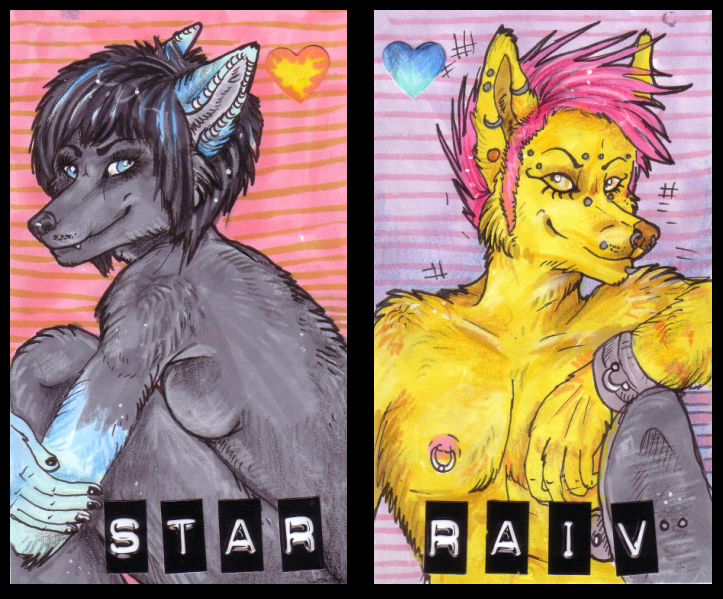 Raiv and Star Matching Badges