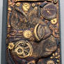 Steampunk cat cover for notebook