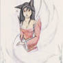 Cute Kitsune Nine Tailed Fox  Kumiho Ahri