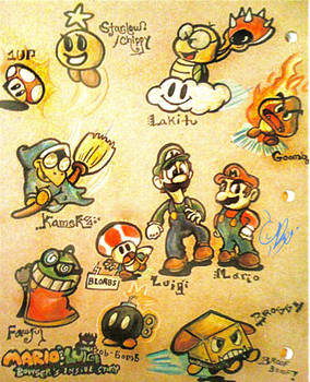 Mario n Luigi RPG3 characters