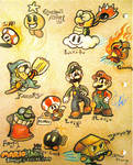 Mario n Luigi RPG3 characters by PahBubbly