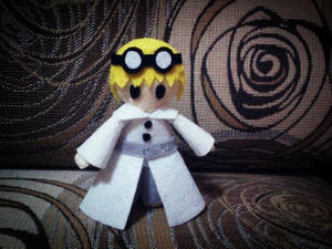 A little mad scientist (felt doll)