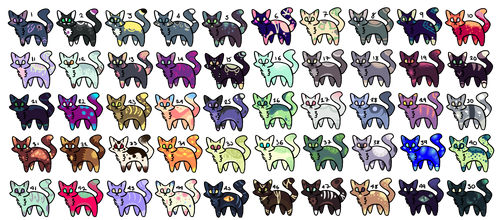 50 CHEAP CAT ADOPTS (21/50 OPEN)