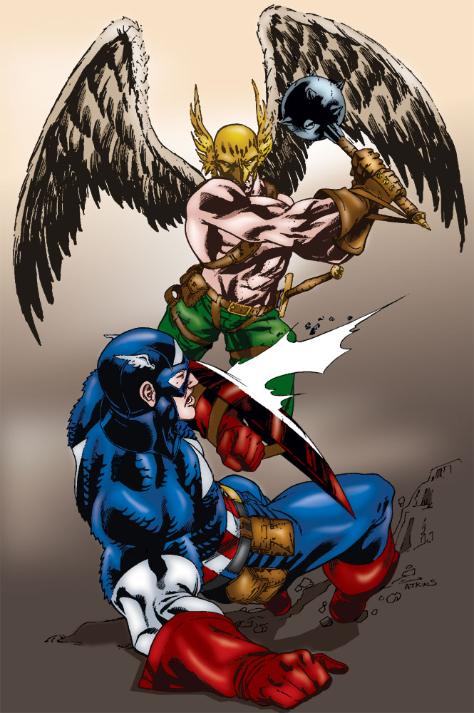 Captain America vs Hawkman