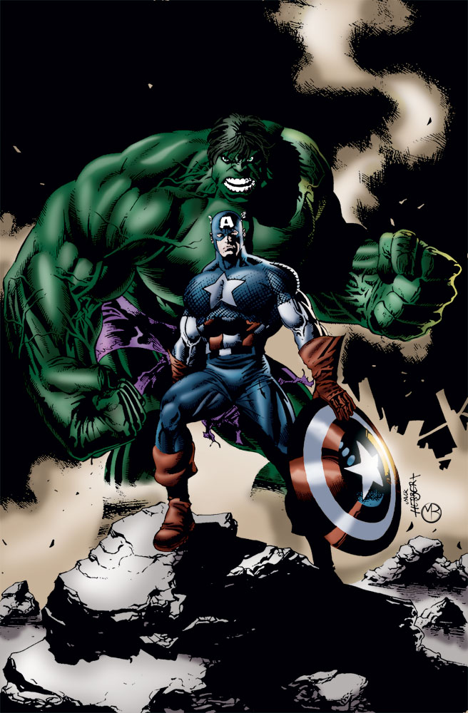 Captain America and Hulk