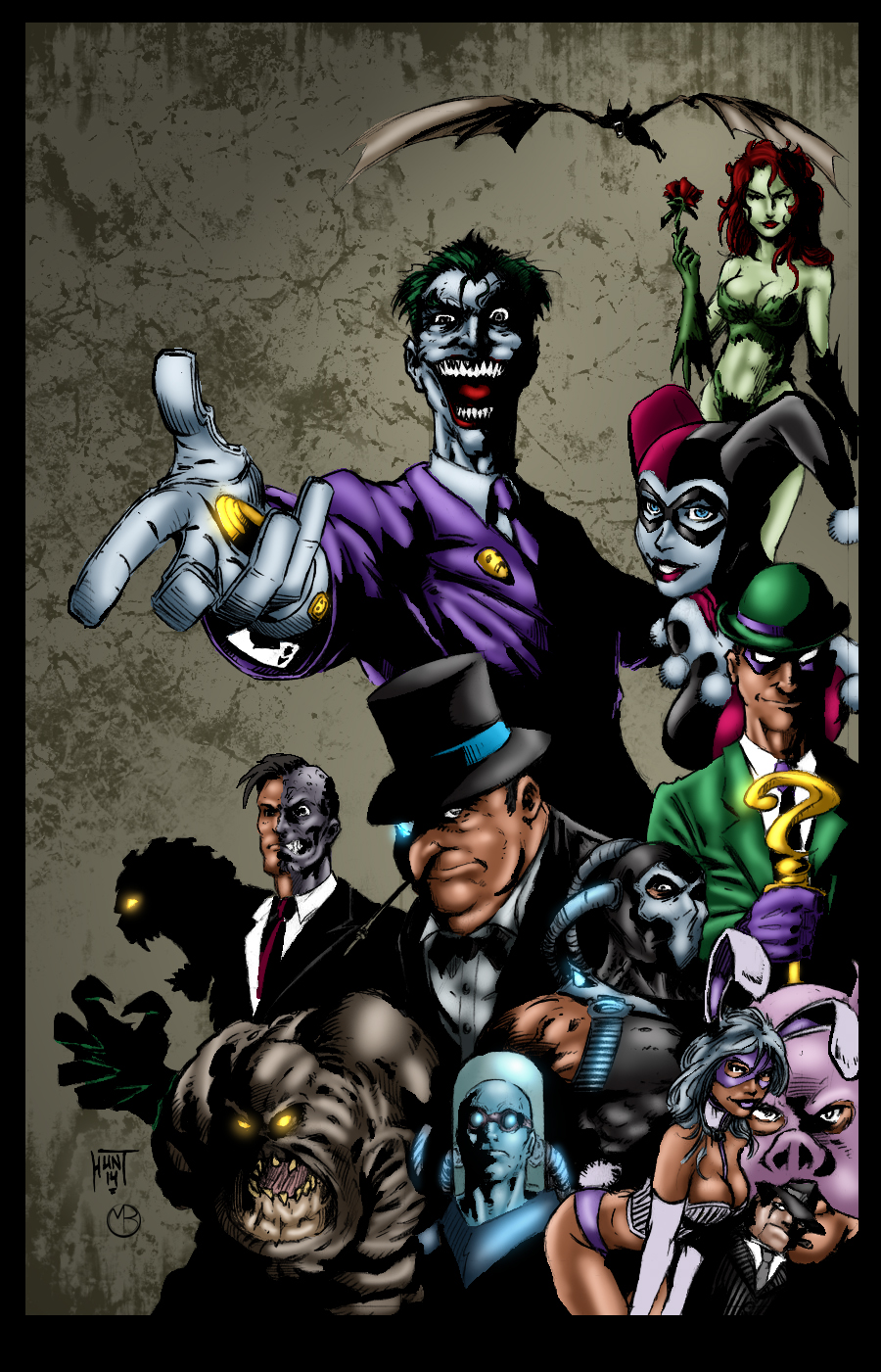 Batman's Rouges Book Batman Rogues Gallery by MarcBourcier on DeviantArt