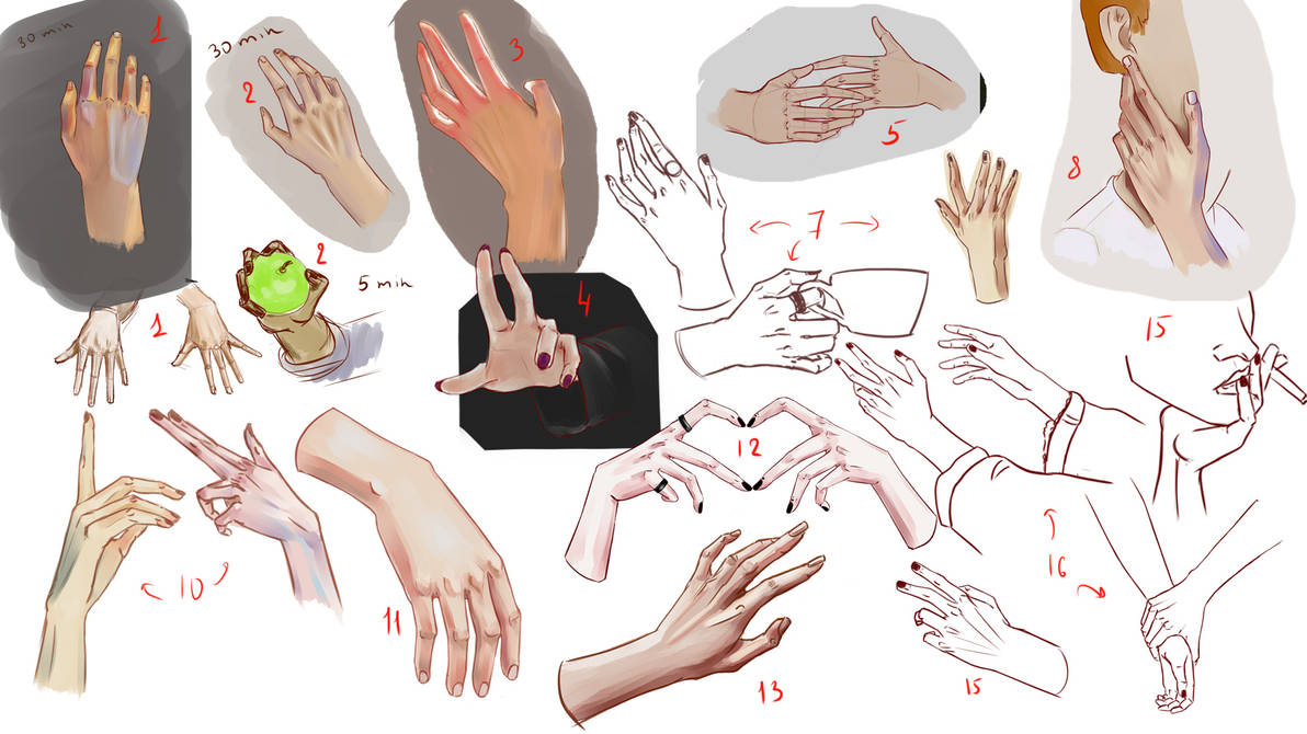 Front Practice Hand Hand practice by domashneech on DeviantArt