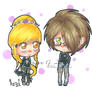 Chibi Pastel Goth Siblings