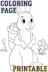 cute Easter Coloring Page