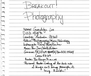 BREAKOUT photography ID