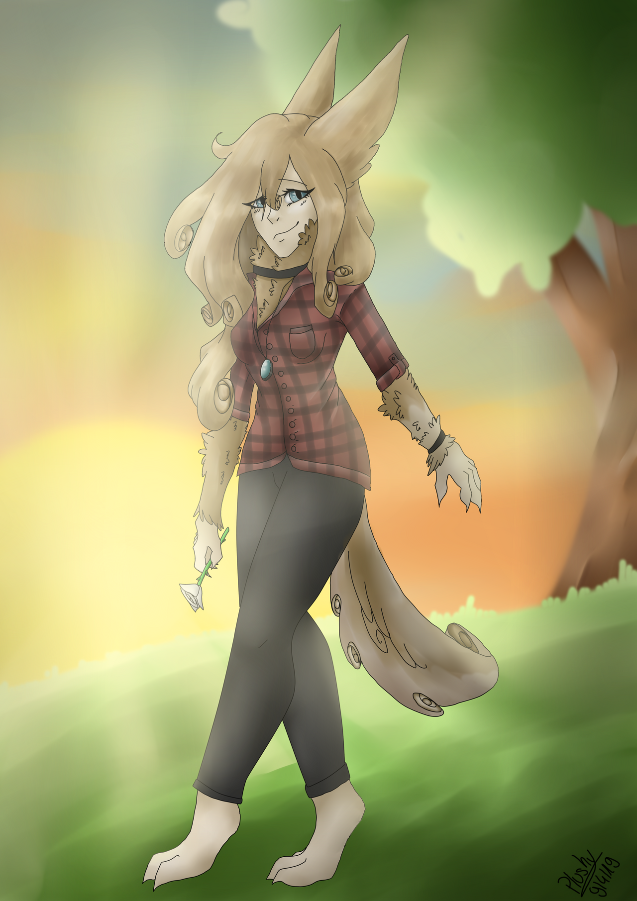 Plush With Curly Hair by plushyy on DeviantArt