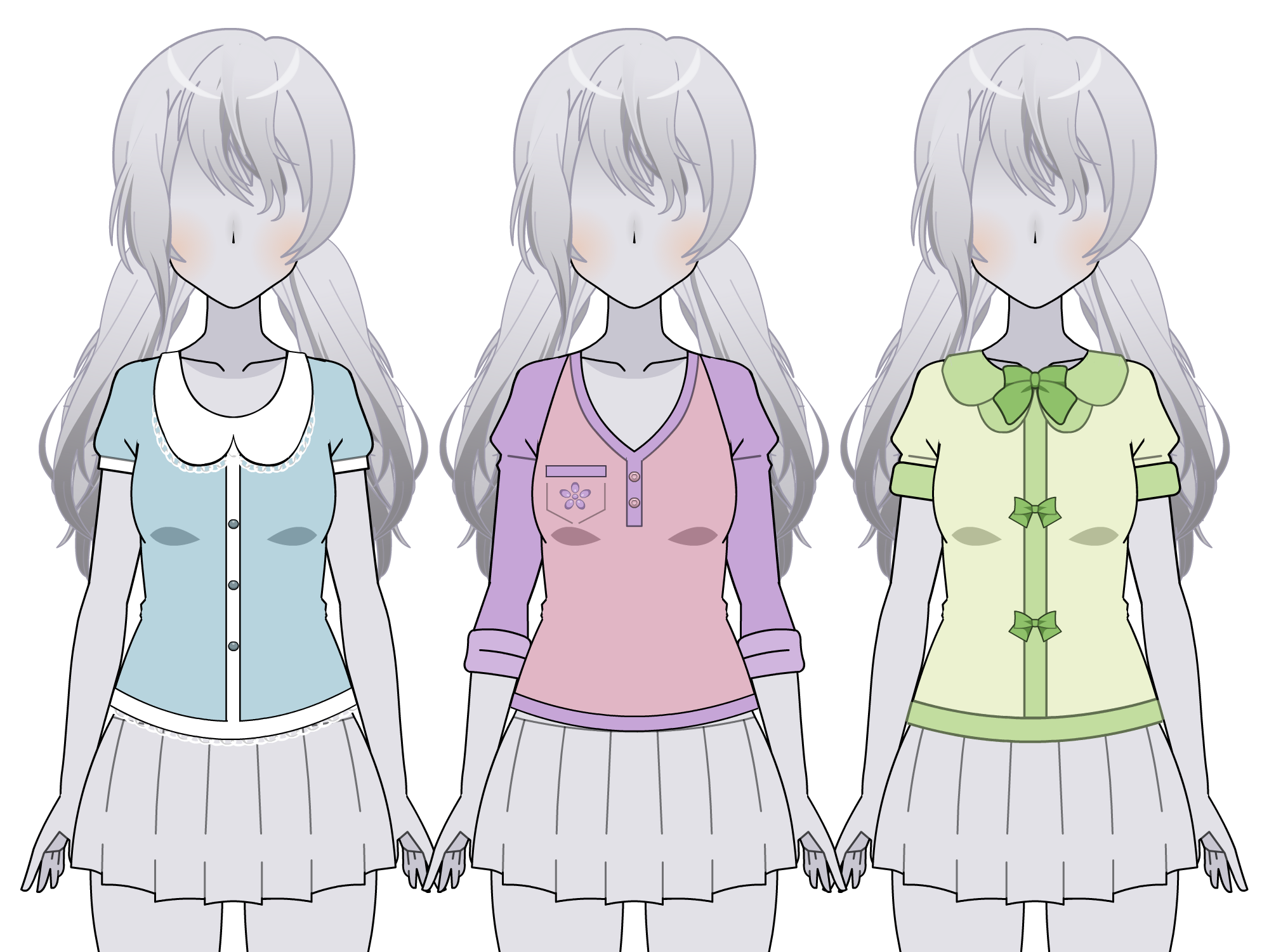 Pastel Shirts [Kisekae Exports]