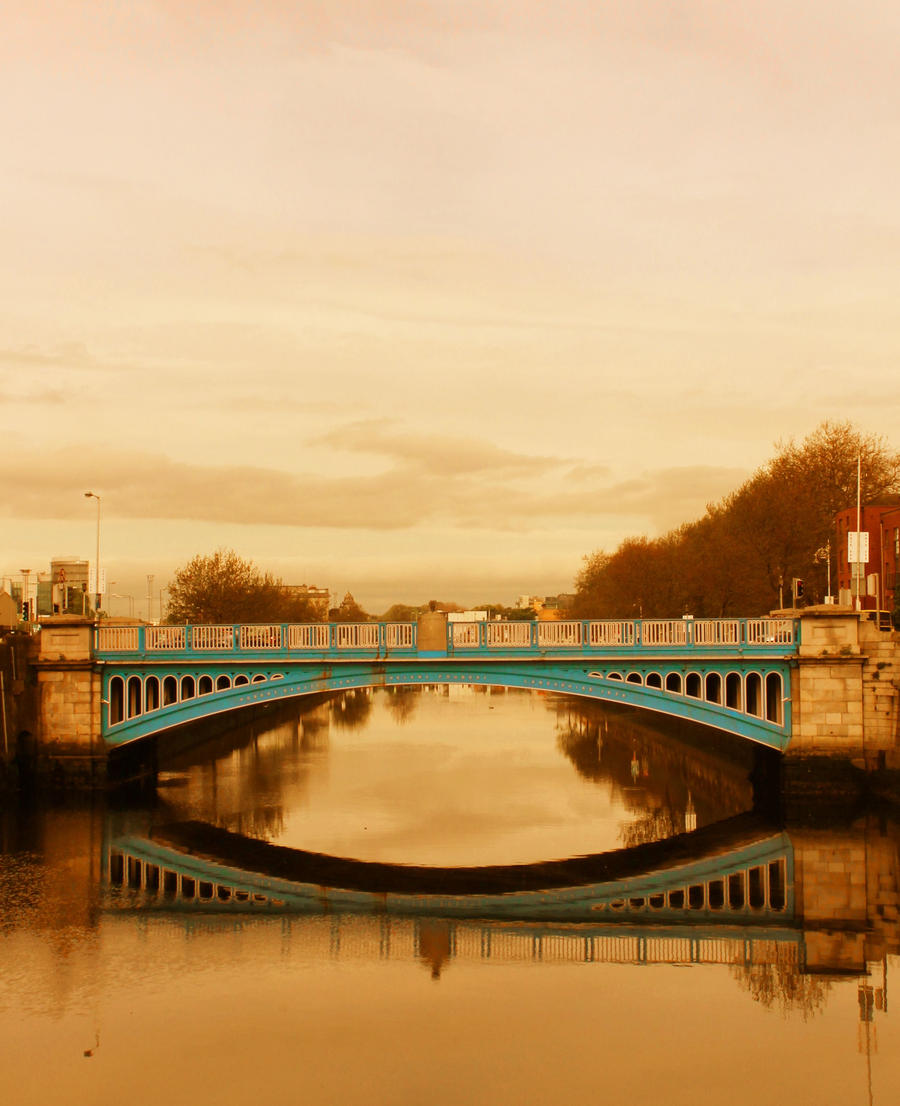 A Bridge Across A Golden Stream