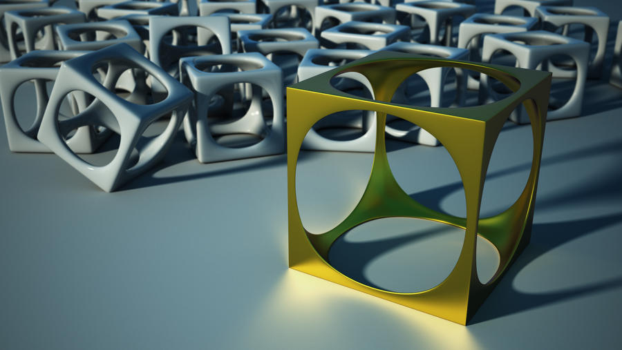 Hollow cubes by NickSpiker on DeviantArt