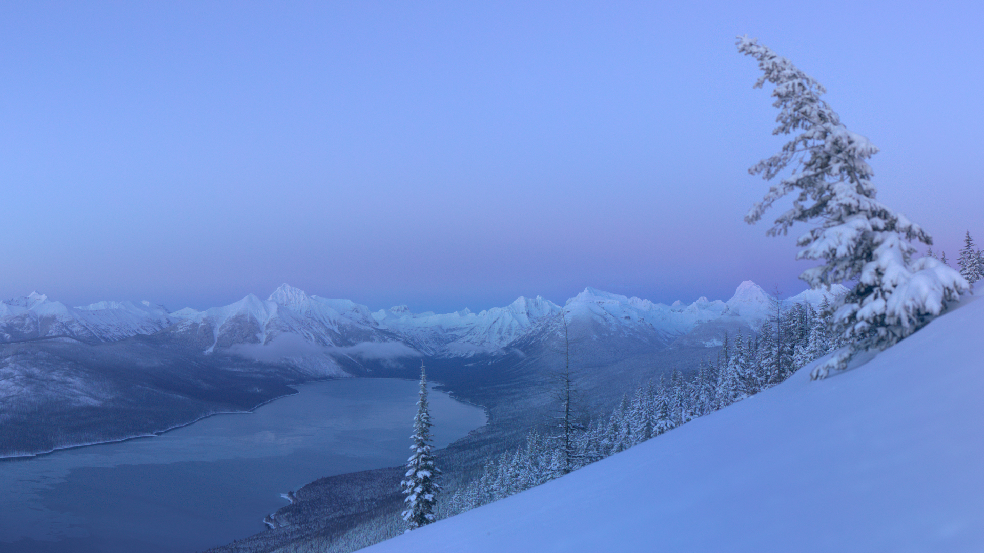 Lake McDonald Snow wallpaper