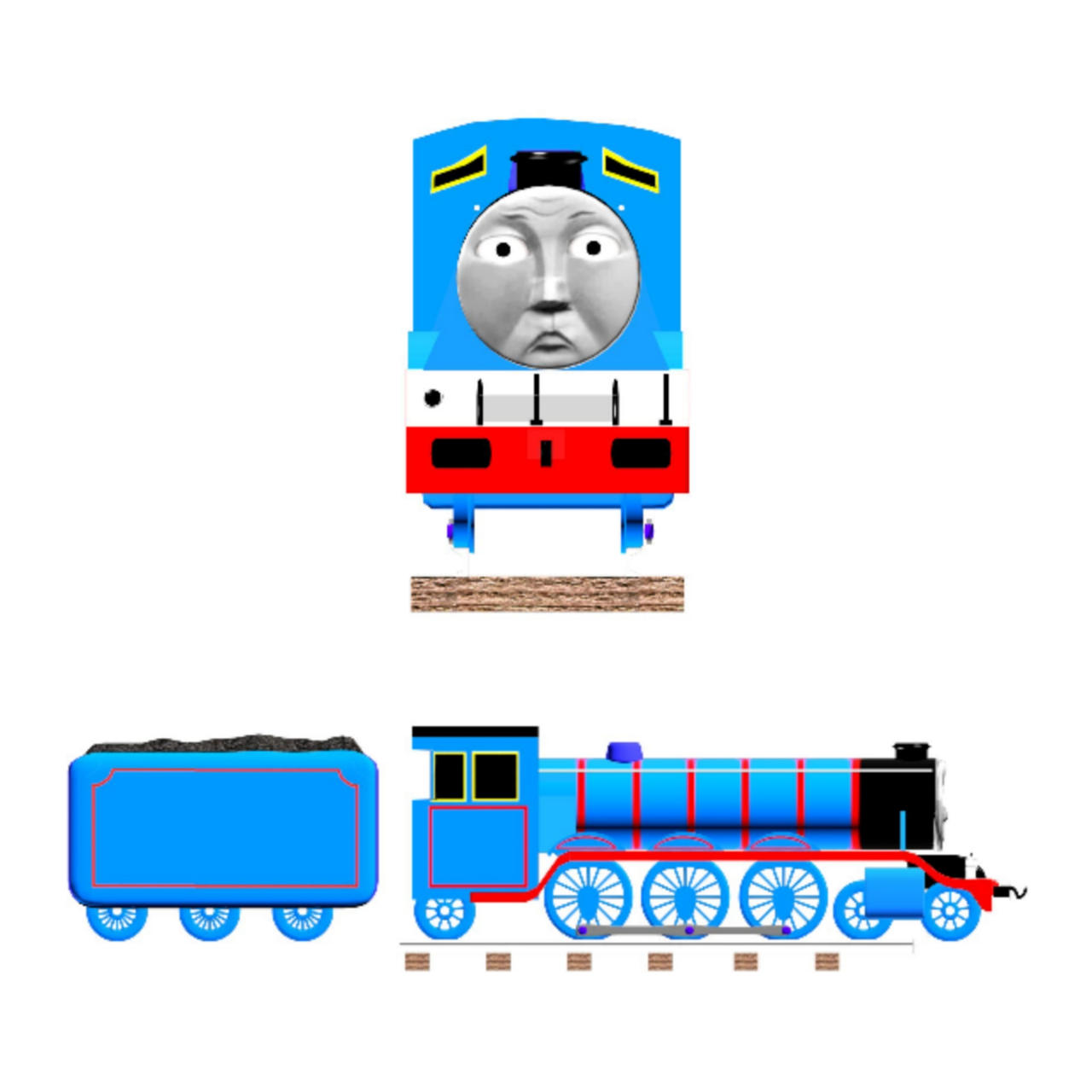thomas pc adventures gordon render by crashthetankengine on DeviantArt